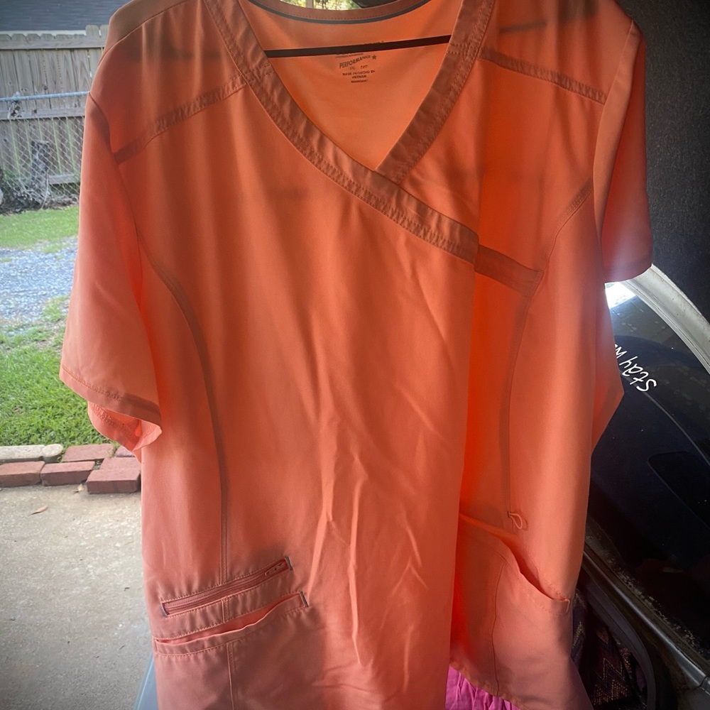 Peach Scrub Top